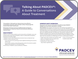 PADCEV advanced bladder cancer doctor discussion guide downloadable PDF
